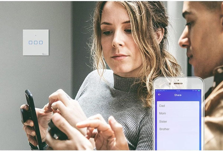 Sonoff Touch-Schalter T2 2C WiFi Marke, weiss, Modern
