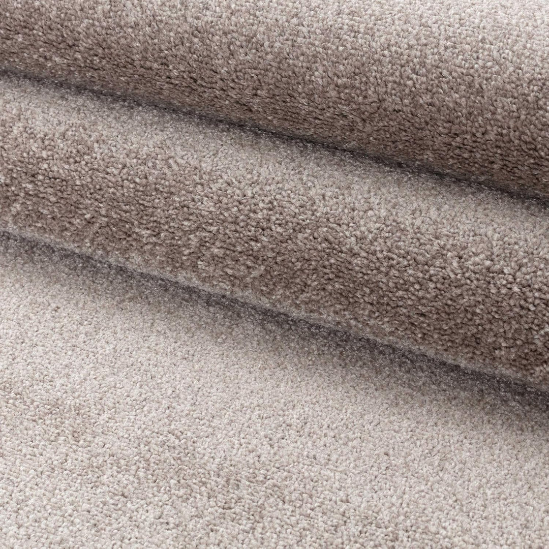 Carpetsale24 Teppich 200x290 cm Beige, Kurzflor, Einfarbig, Modern, Rechteckig, Pflegeleicht, rutsch
