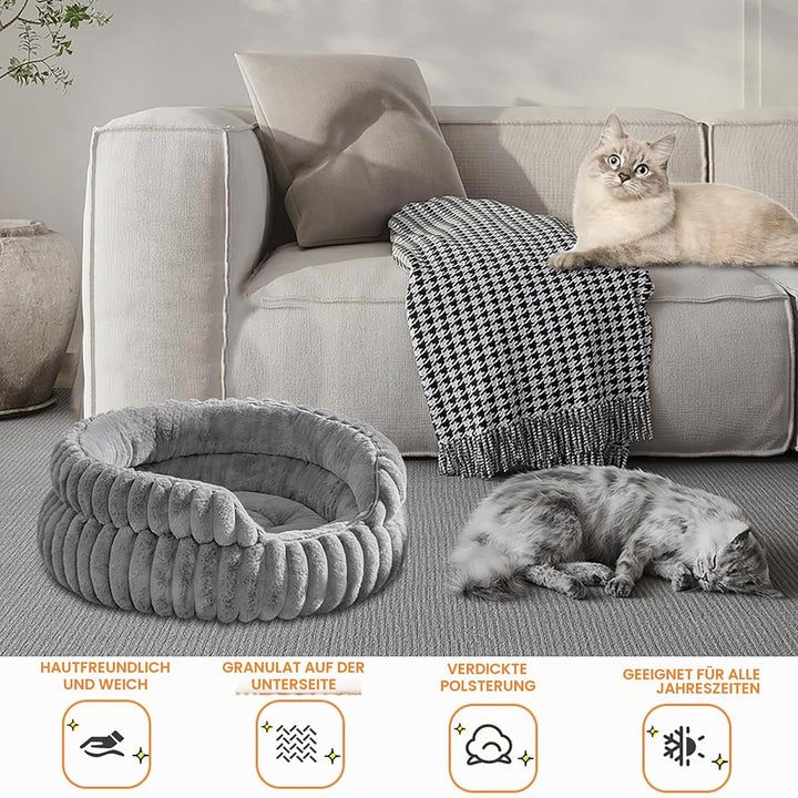 LUPATDY Hundebett, Katzenbetten für Katzen, Weiche Polsterung, Hundebett für kleine und mittelgrosse