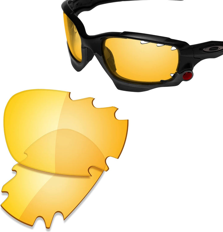 Saucer Premium Ersatzgläser für Oakley Jawbone Vented Racing Jacket Sonnenbrillen High Defense - Hd