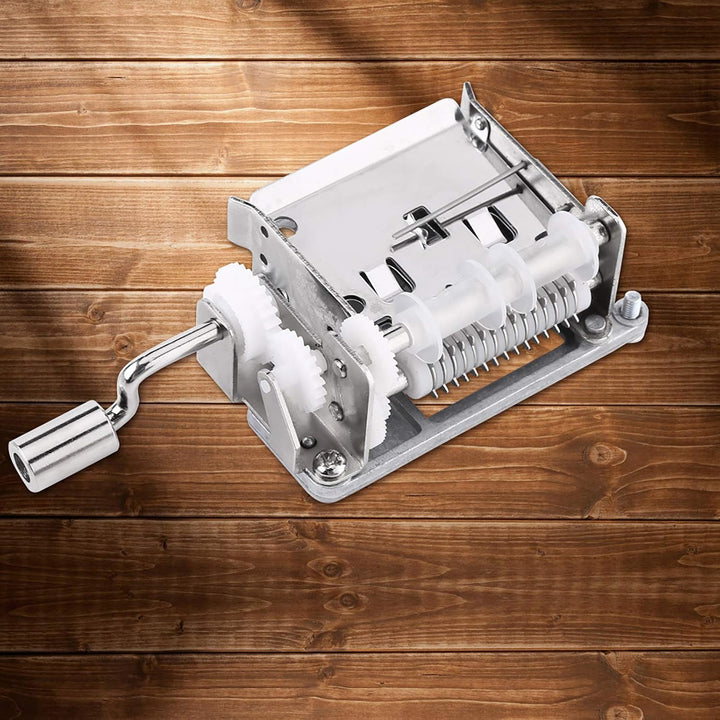 FTVOGUE 15 Hinweis DIY Tune Handkurbel Mechanische Spieluhr Bewegung Locher 20 Papierbänder Erstelle