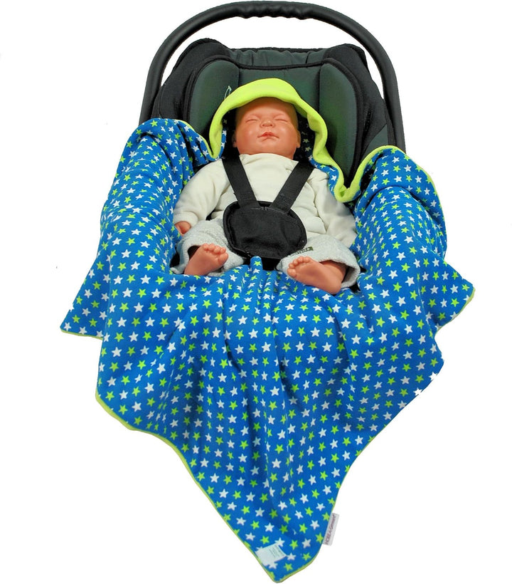 HOBEA-Germany Fusssack Einschlagdecke für die Babyschale Babyschalenfusssack Winter, Farben Winterde
