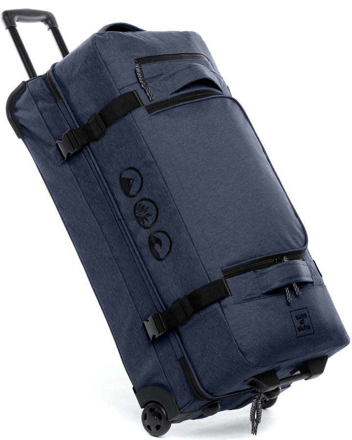 Grosse Reisetasche mit 2 Rollen Kane Rollkoffer 80 cm Koffer Sporttasche Reise-Trolley, recyceltes M