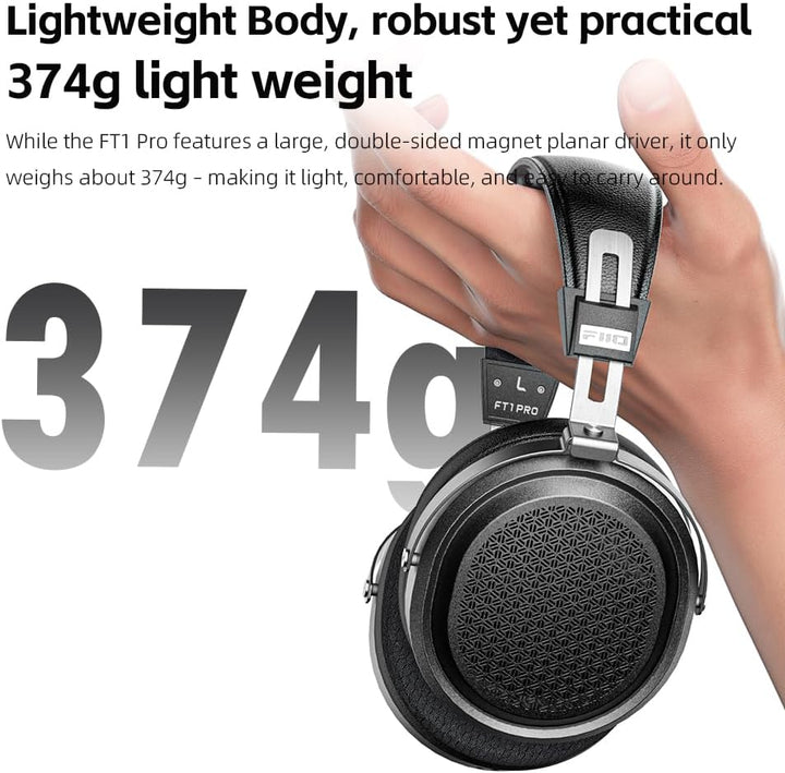 FiiO FT1 Pro Open-Back Planar Magnetic Wired Hi-Fi Kopfhörer für Zuhause, Studio, Aufnahme, hohe Emp