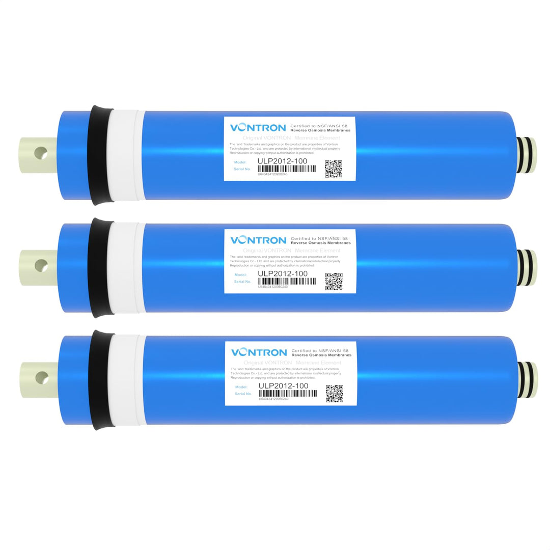 3 x Aquintos Membrane 100 GPD Vontron für Umkehrosmoseanlagen mit 10" x 2,5"