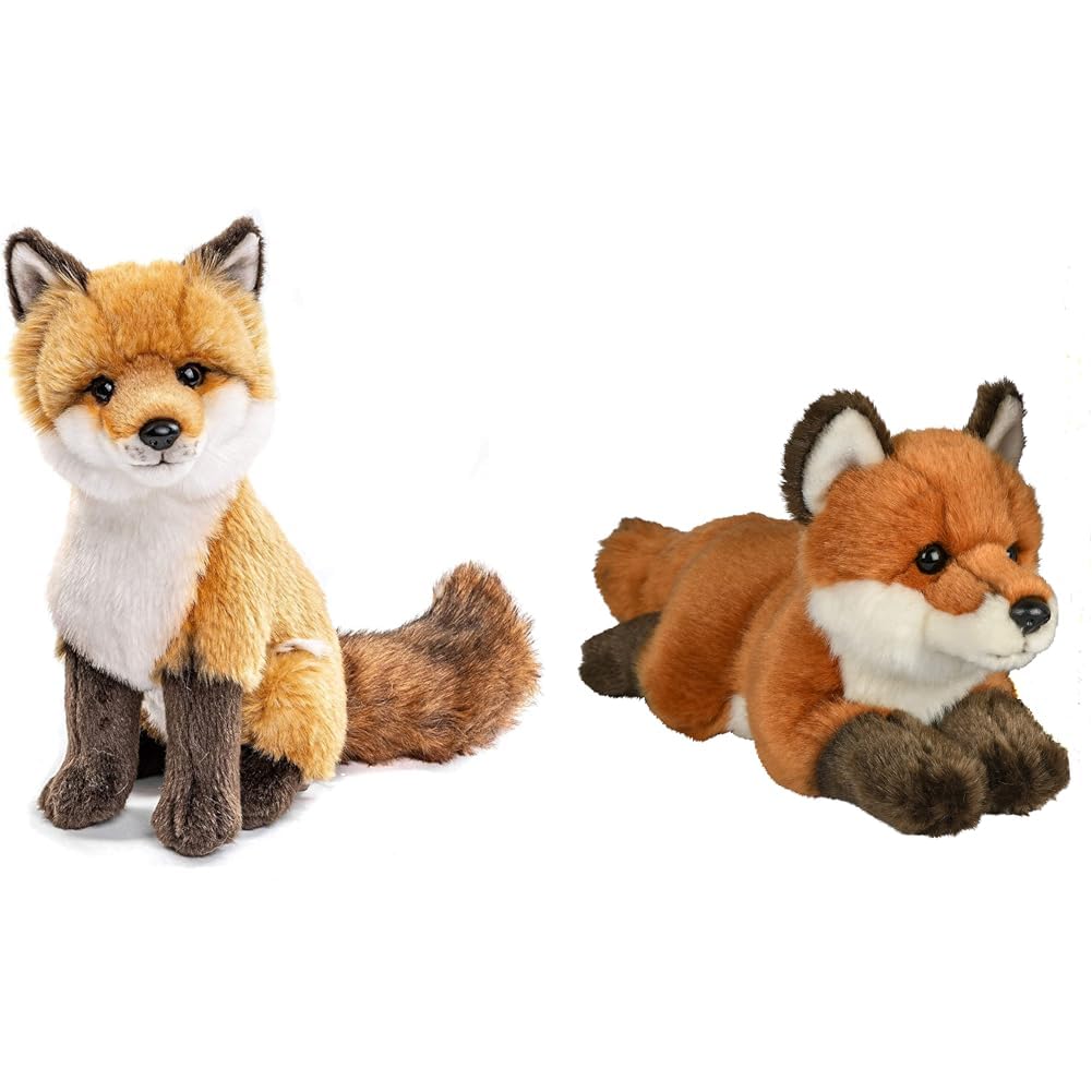 Uni-Toys - Rotfuchs klassisch - 27 cm (Höhe) - Plüsch-Fuchs, Waldtier - Plüschtier, Kuscheltier & -