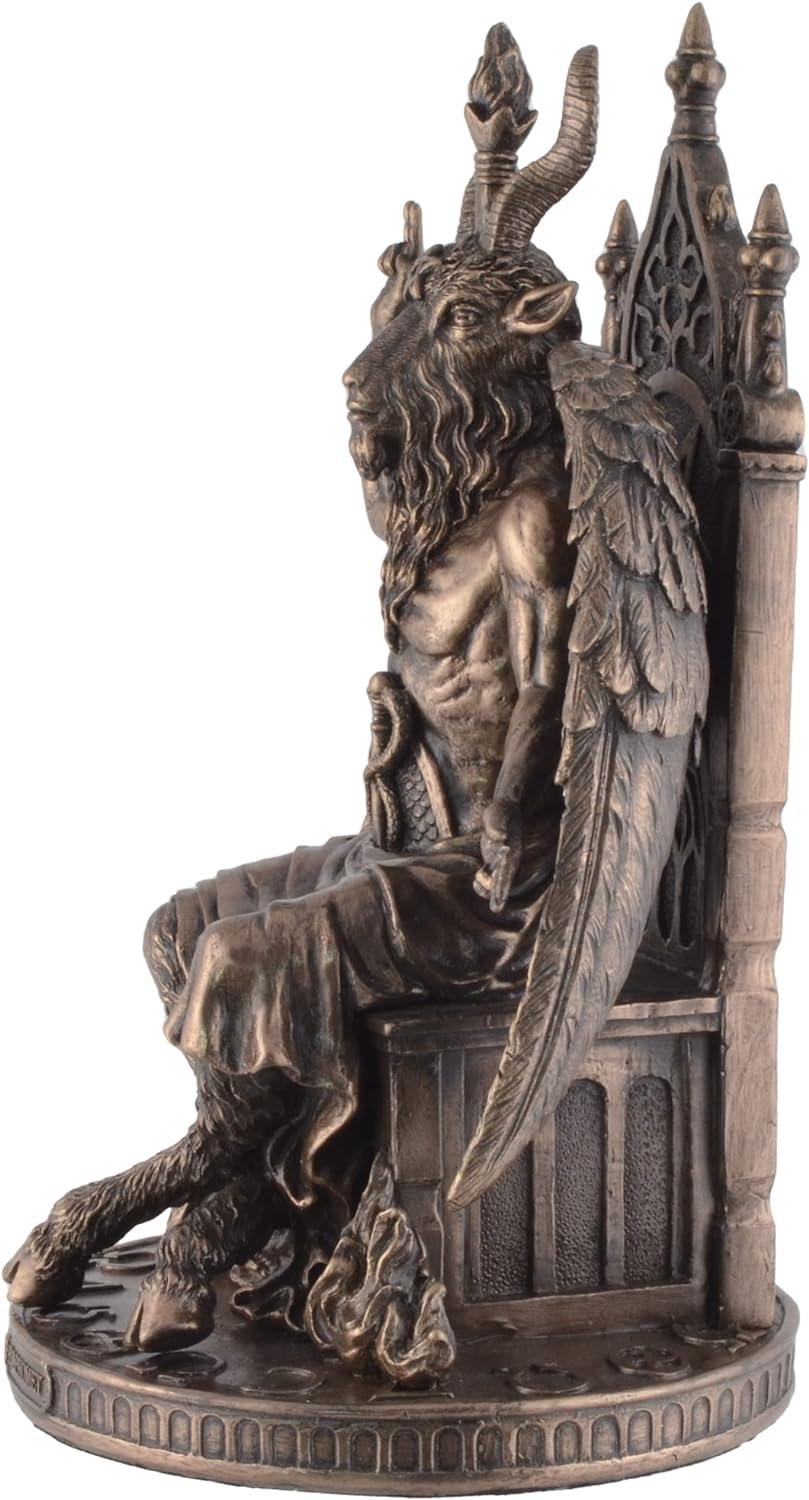 VOGLER Joh. Vogler GmbH Baphomet Gottheit auf Thron - bronziert by Veronese