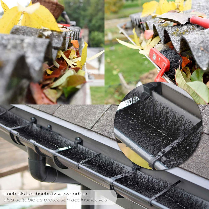 Wiltec Nistschutzbürsten 120cm Ø 15cm 20 Stück für Solarpaneele Effektiver Flexibler Einnistschutz