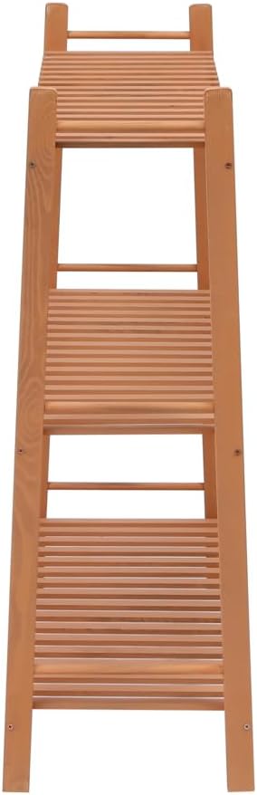 3-Tier Holz Pflanzenregal, Pflanzenständer Blumenregal Stabiler Blumenständer Blumentreppe mit Mehre