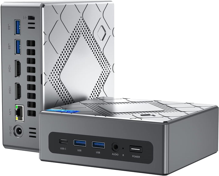 Mini PC Intel Core i5-12450H (bis zu 4,40 GHz), 16 GB (8 GB*2) DDR4 512 GB SSD Mini PC WiFi 6, Mini
