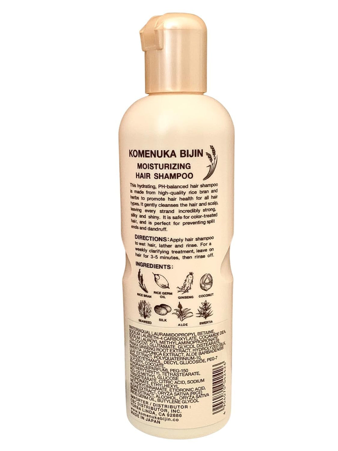 Komenuka Bijin Premium Hair Care Set: Moisturizing Hair Shampoo &amp; Hair Treatment / Conditioner by KO