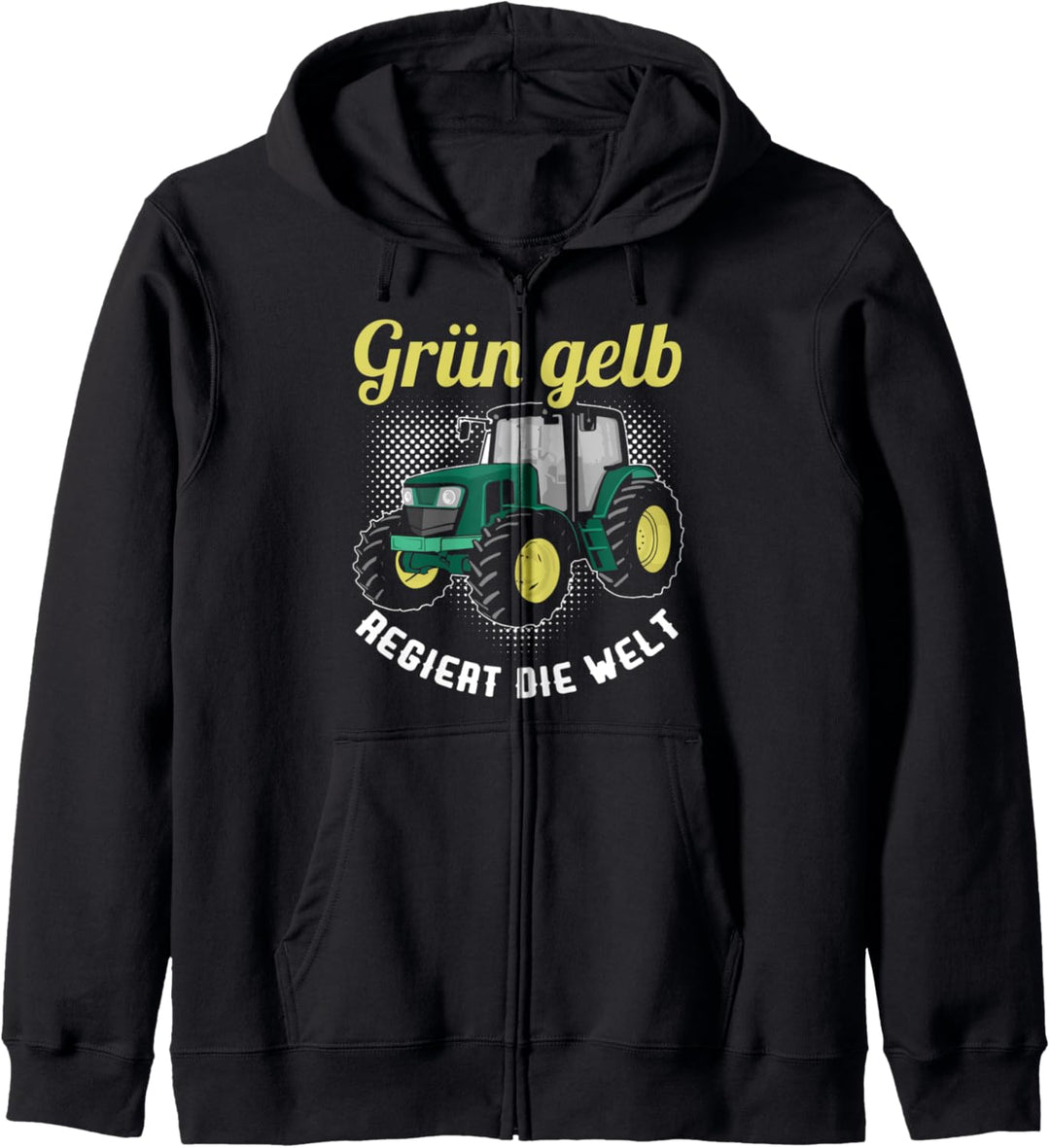 Traktor Landwirt Geschenk Motiv mit Spruch Bauer Agrarstarz Kapuzenjacke