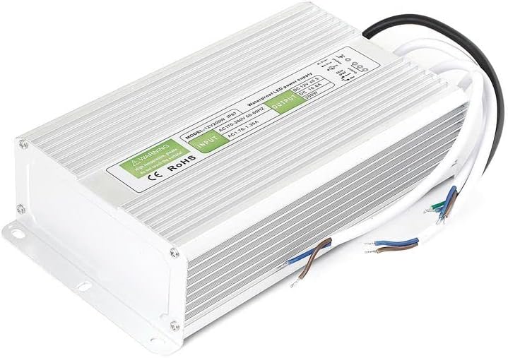 LumenTEC LED Streifen Trafo, LED Transformator / 200W 1,66A IP67 wasserdicht/Transformator 230V (AC)