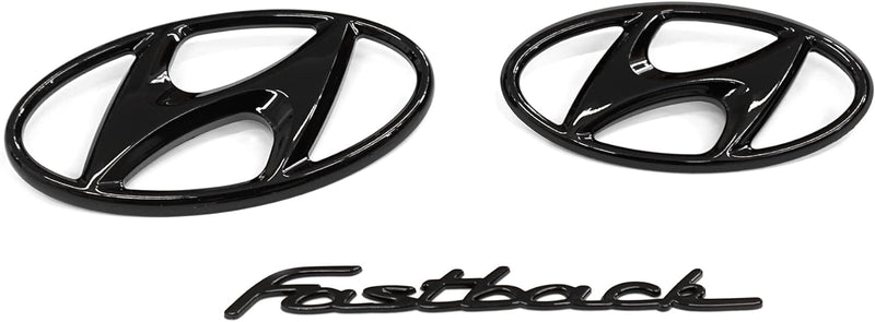 Hyundai 9999Z057157 Schriftzug i30 Fastback N Logo Emblem 3-teilig, schwarz