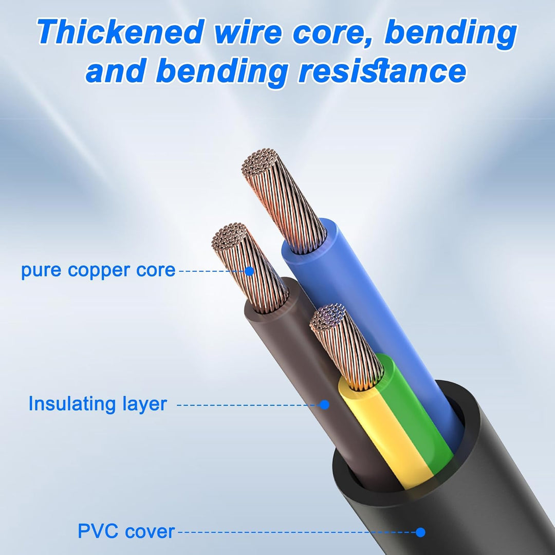 XMSJSIY PowerCon/XLR Power Audio Combo Link Kabel 16AWG 3-Pin PowerCon AC Eingang zum Ausgang 22AWG