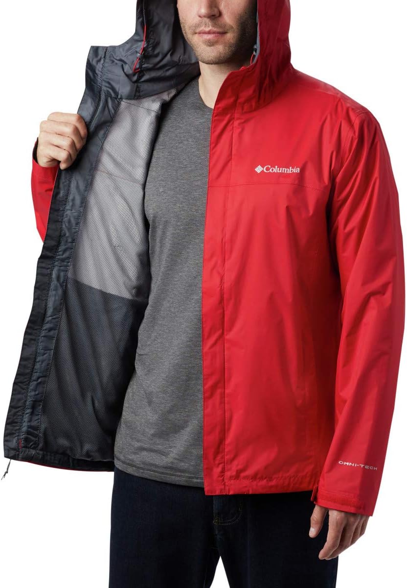 Columbia Herren Watertight Ii Front-Zip Hooded Rain Jacket Regenjacke S Bergrot, S Bergrot