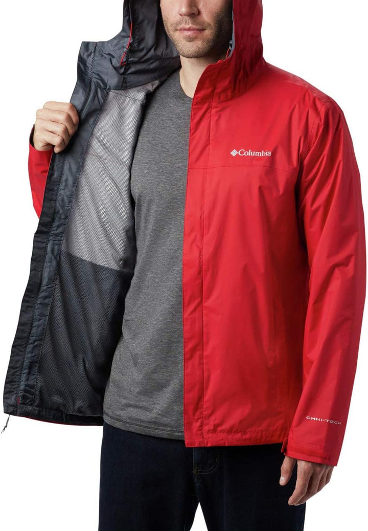 Columbia Herren Watertight Ii Front-Zip Hooded Rain Jacket Regenjacke S Bergrot, S Bergrot