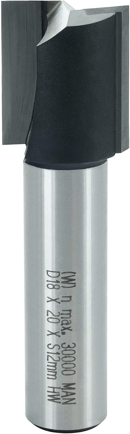 ENT 10552 Nutfräser HW, Schaft (S) 12 mm, Durchmesser (D) 18 mm, NL 20 mm, SL 40 mm, GL 60 mm D=18 /