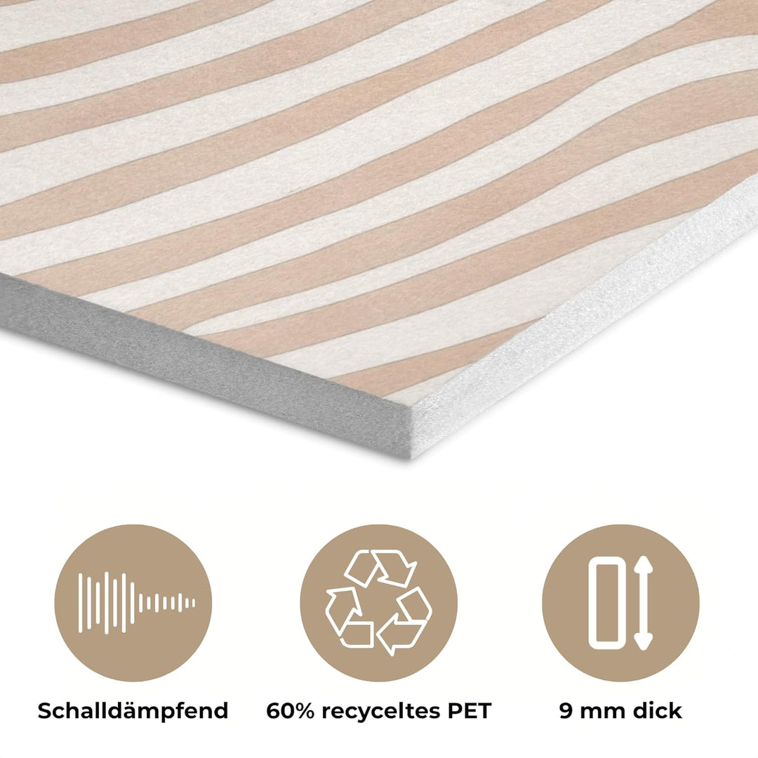 MuchoWow© Wandbilder Akustikpaneele 70x50 cm Filz Deko Wohnung Bild Wohnzimmer Wandpaneele Schallabs