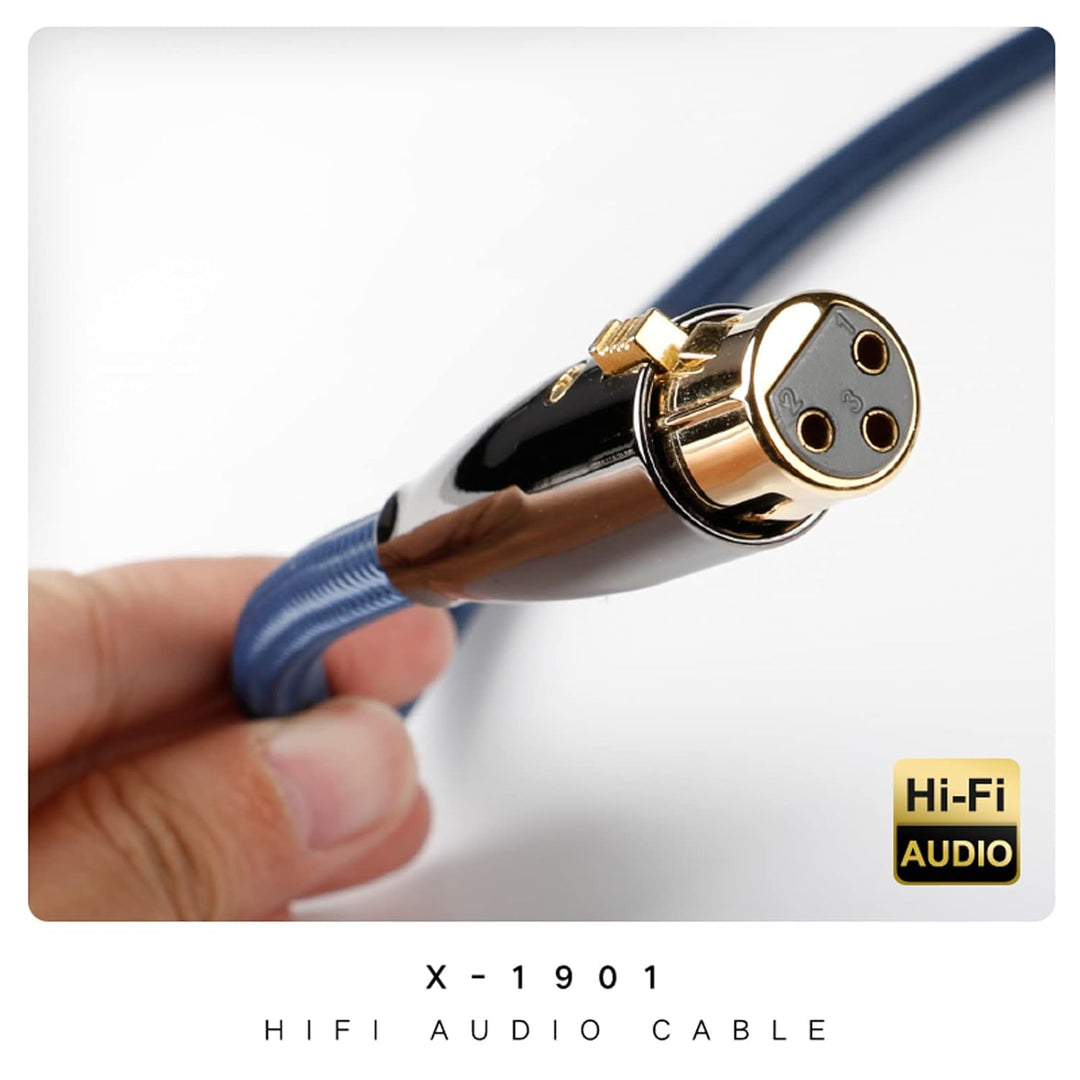 SKW Balanced XLR Stecker auf XLR Buchse 3 PIN Mikrofonkabel für CD, Verstärker, Monitorlautsprecher