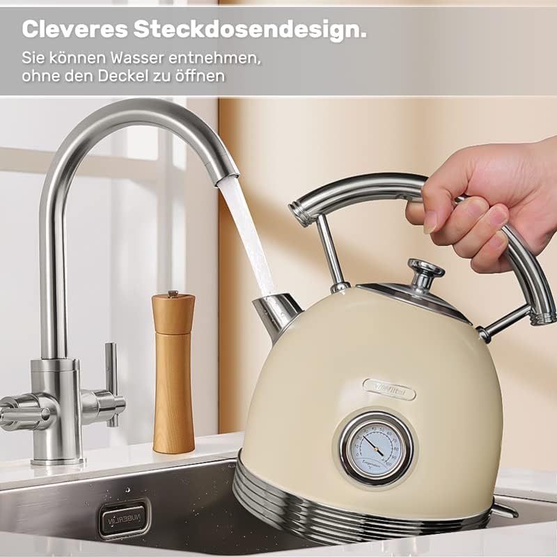 Wiltal Toaster Retro 2 Scheiben, 6 Einstellbare Bräunungstufen, mit hochwertige Brötchenaufsatz, Auf