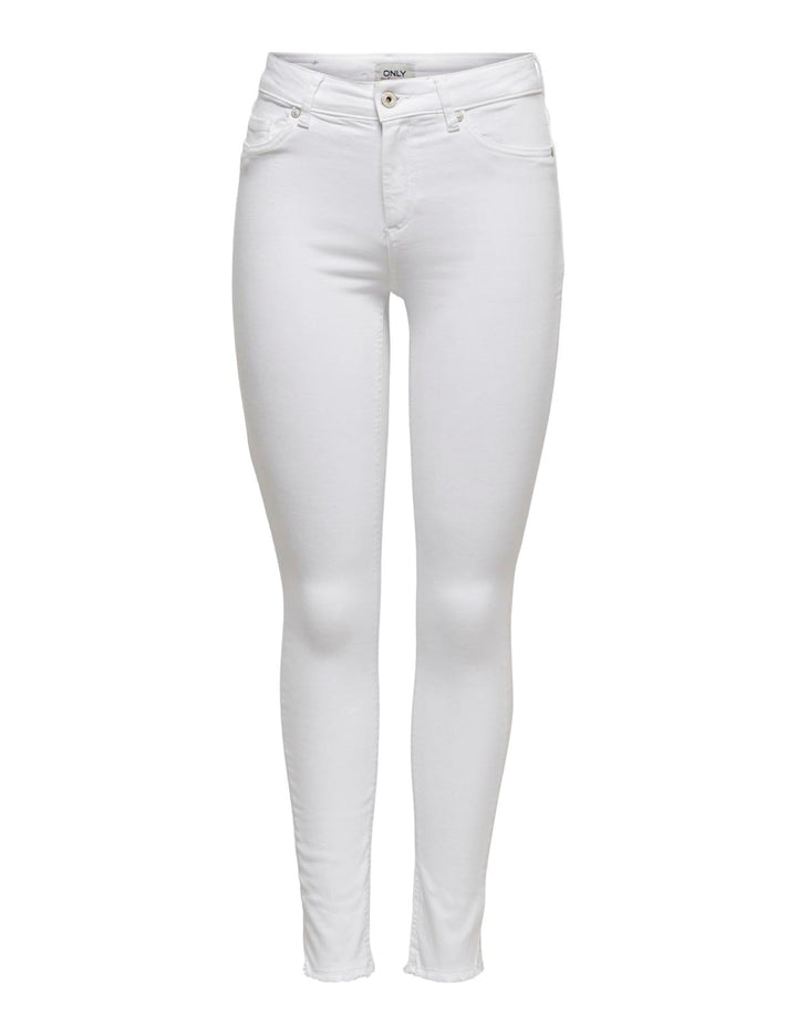 ONLY Female Skinny Jeans ONLBLUSH Mittlere Taille Skinny Fit Jeans XS / 30L White 2, XS / 30L White