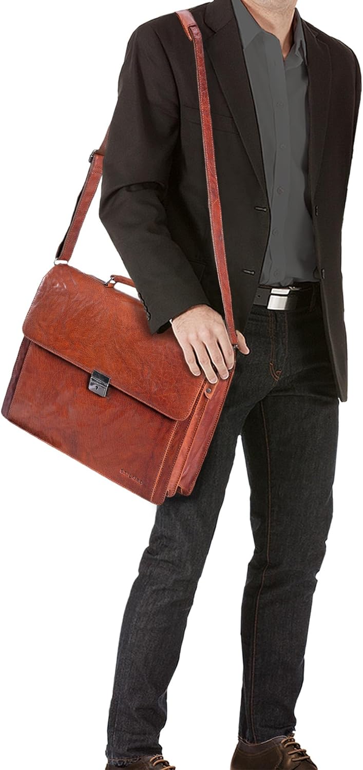 STILORD 'Johann' Klassische Aktentasche Herren Damen Businesstasche für 15,6 Zoll Laptop passend für