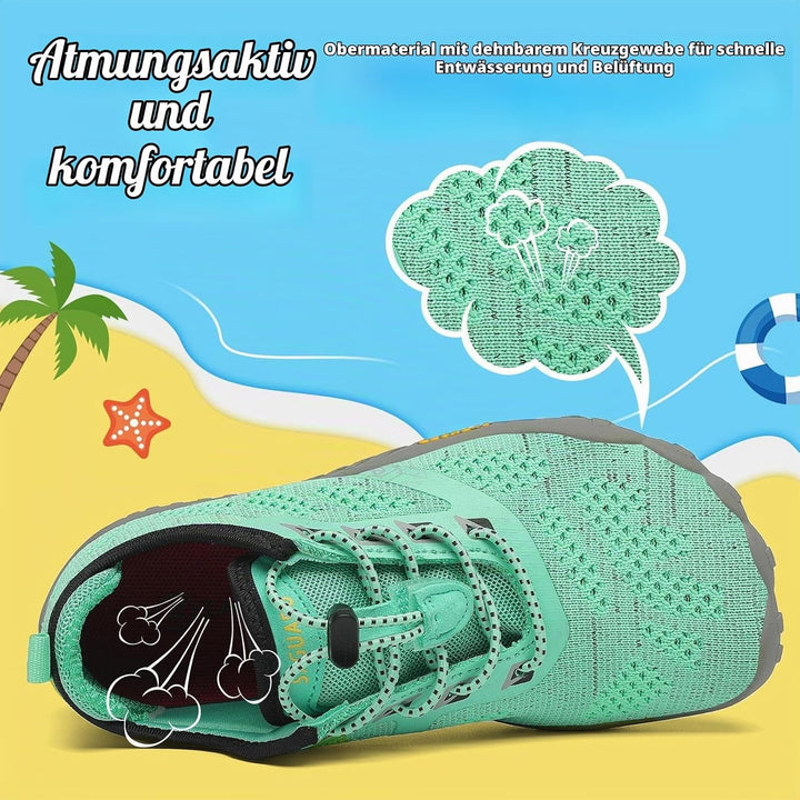SAGUARO Kinder Barfussschuhe Schnell Trocknend Badeschuhe,24-36 EU 26 EU Grün, 26 EU Grün