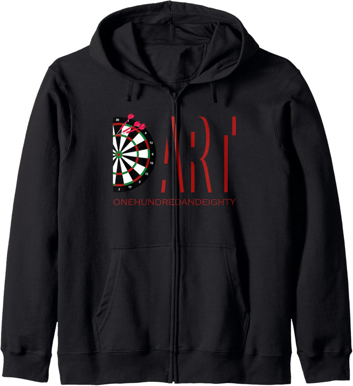 DART onehundredandeighty Triple 20 180 Fanartikel Dart Kapuzenjacke