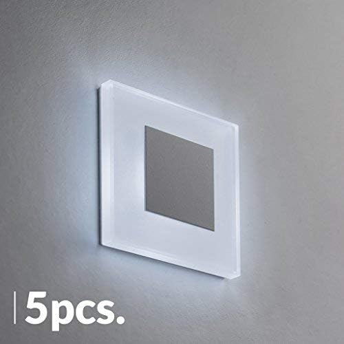 LED Treppenbeleuchtung Premium SunLED Small 230V 1W Echtes Glas Wandleuchten Treppenlicht mit Unterp