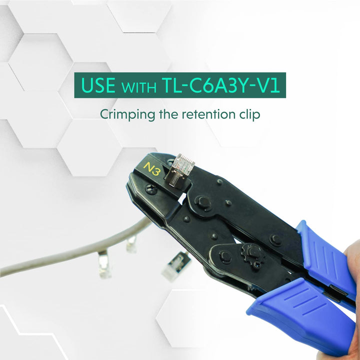 LINKUP - RJ45 Connectors Cat6A Ethernet Shielded Modular Plugs | for Large Diameter Wires (23AWG) Te