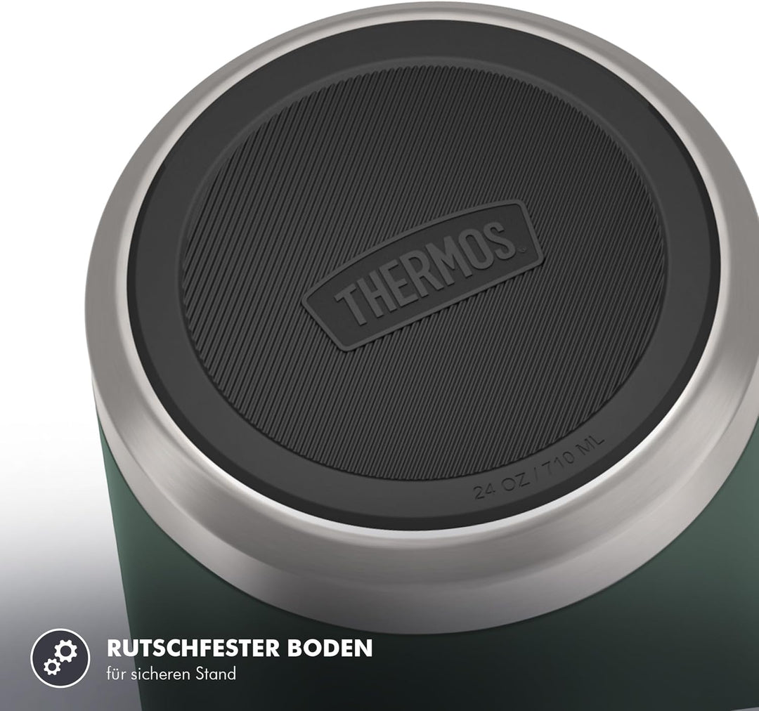 Thermos ICON Food Jar 0,71 l, grün/forest mat, Speisegefäss für Essen 710 ml, doppelwandigem 18/8 Ed