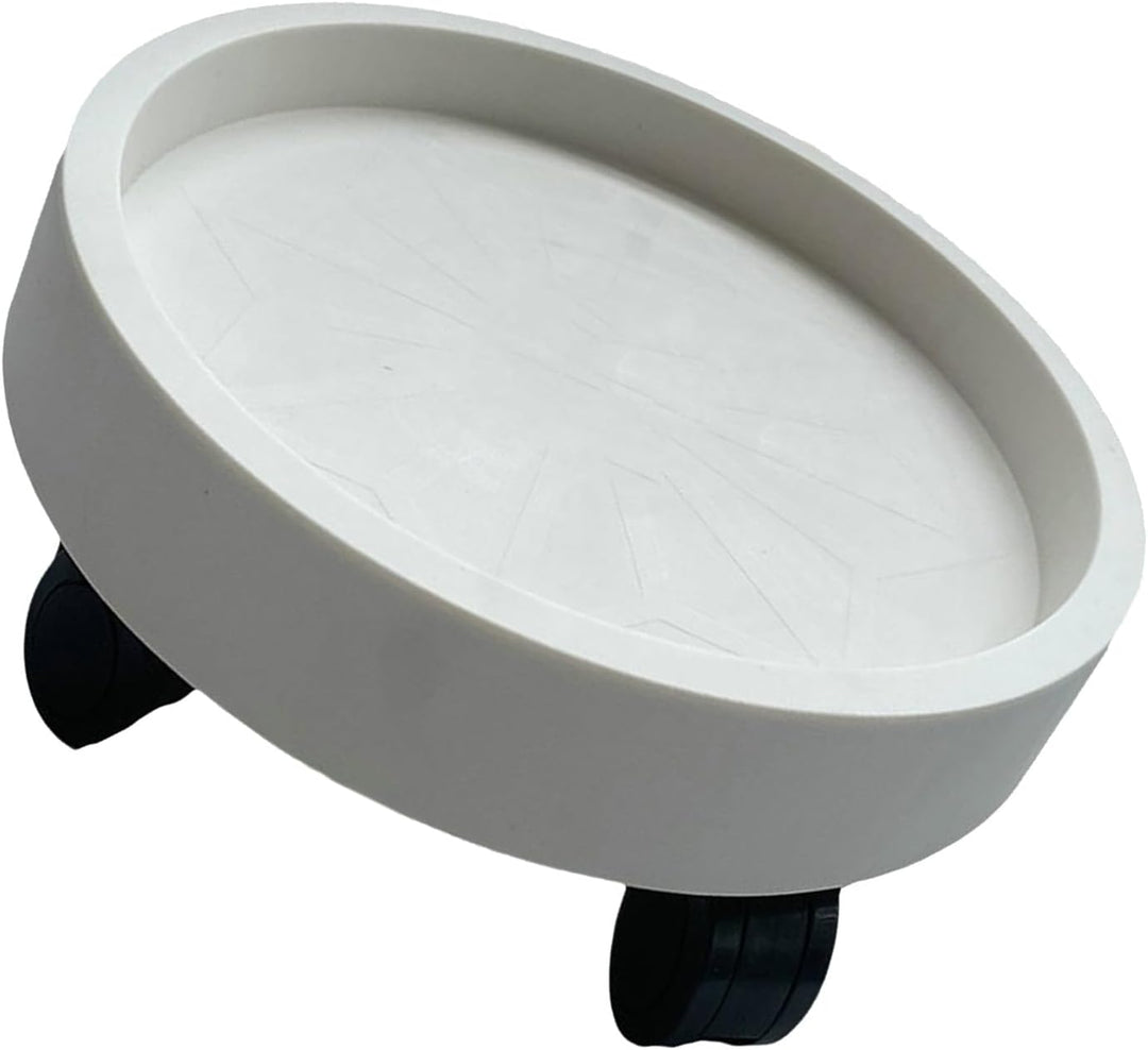 Pflanzen-Caddy, Blumentopfständer mit Drehbaren Rädern, Runder Topfpflanzenständer auf Rädern, Pflan