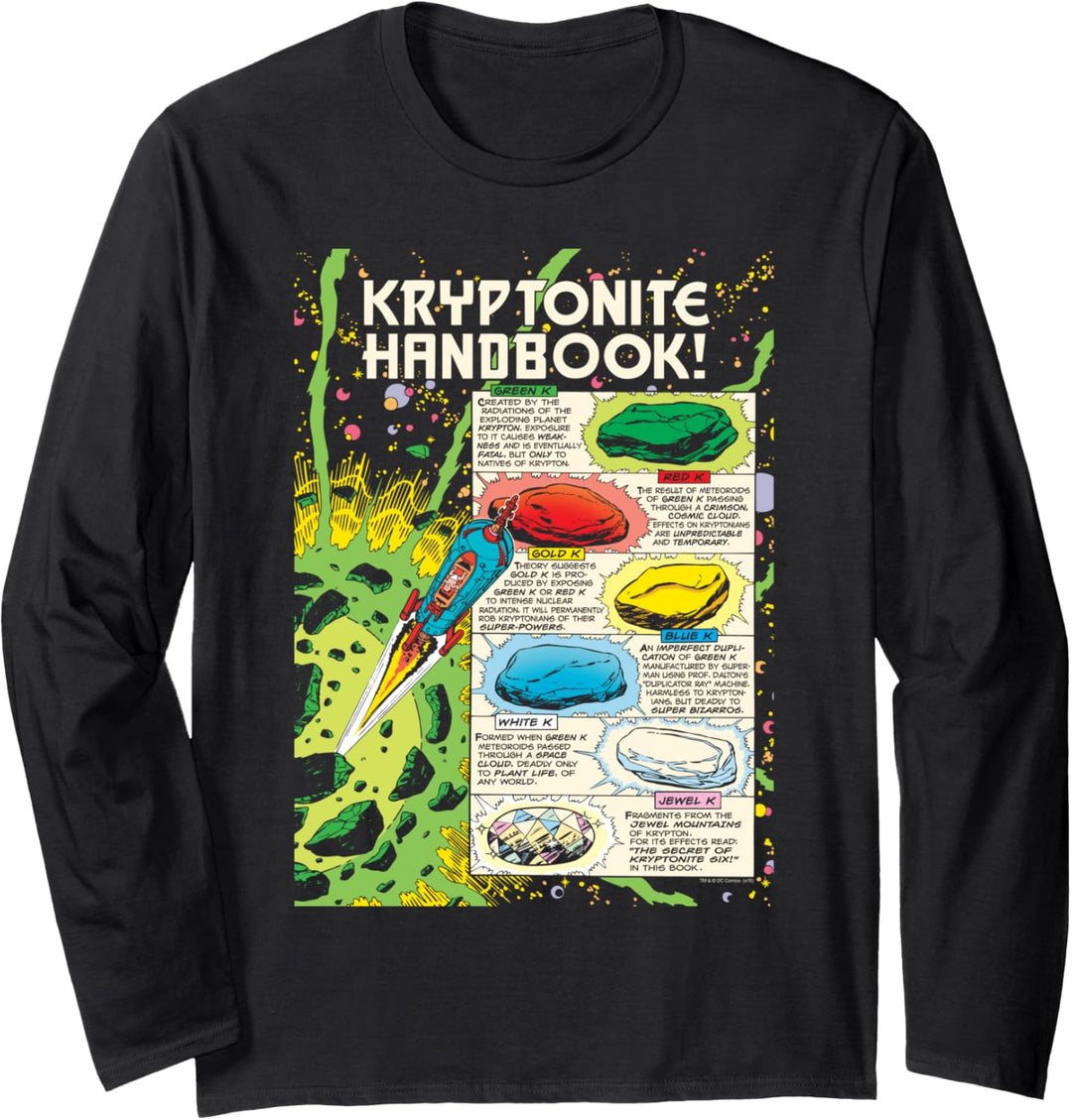 Superman Kryptonite Handbook Langarmshirt
