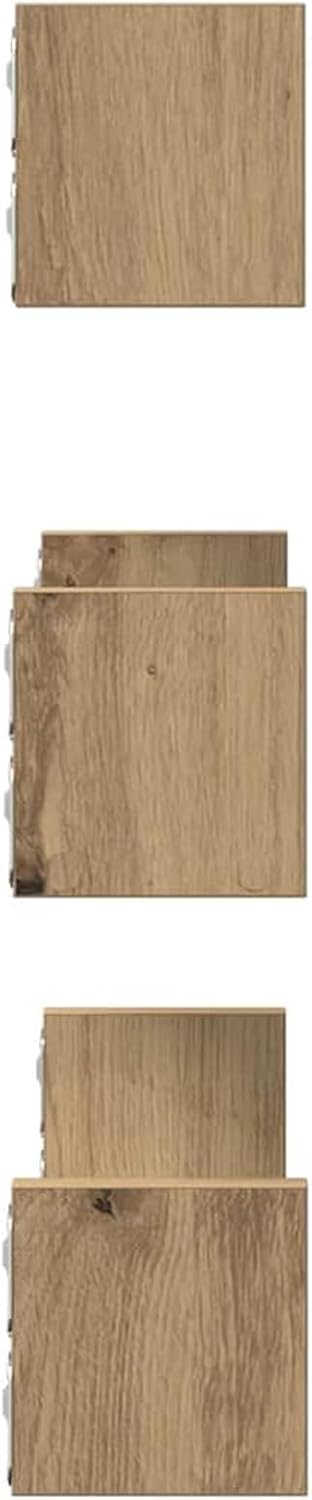 Wandregale Artisan-Eiche Holzwerkstoff 40-30 cm | Regale für Wohnzimmer und Küche Model853316 40 x 1