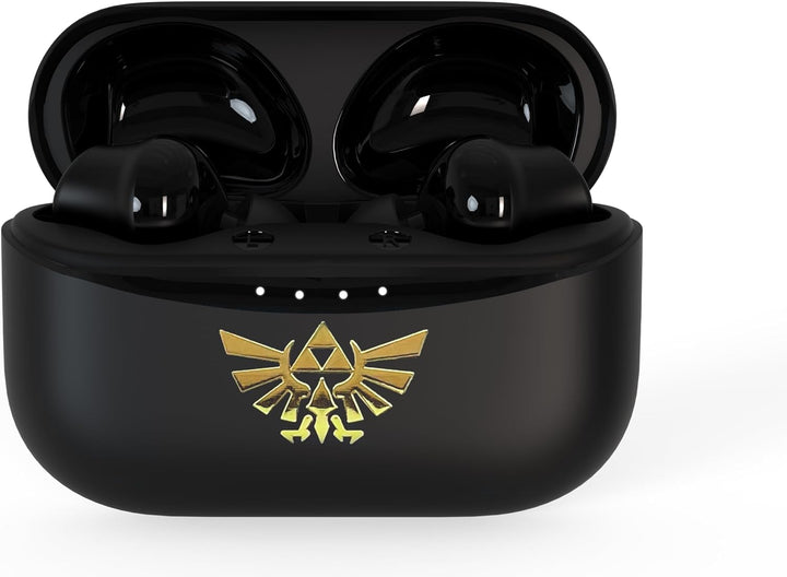 OTL Technologies Kabellose Bluetooth-Kopfhörer V5.0 Zelda mit Ladebox, Schwarz
