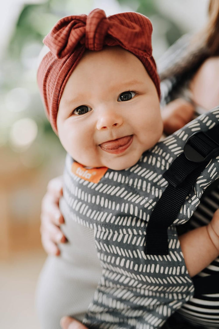 Tula Coast Free-To-Grow Babytrage für Neugeborene ab Geburt, Ergonomisch Baby-Tragetasche mit Mesh R