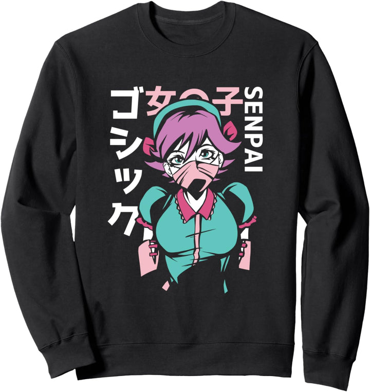 Japanisches Anime-Mädchen Senpai Sweatshirt