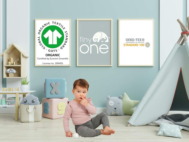 Tiny One Strumpfhose Baby & Kinder | Allergenfrei Bio Baumwolle | Elastische Babystrumpfhosen mit Ru