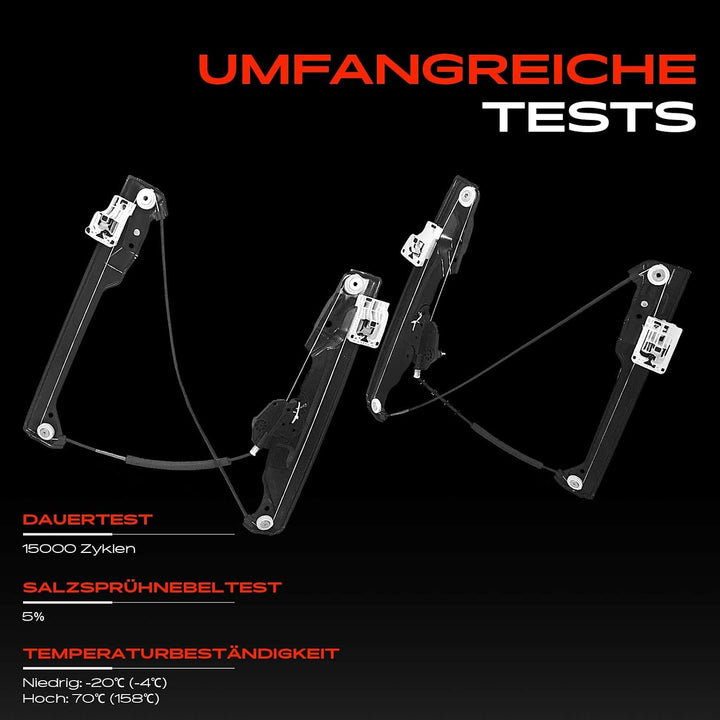 Frankberg 2x Fensterheber Elektrisch Ohne Motor Vorne 51337390241 | Kompatibel mit M.i.n.i Countryma
