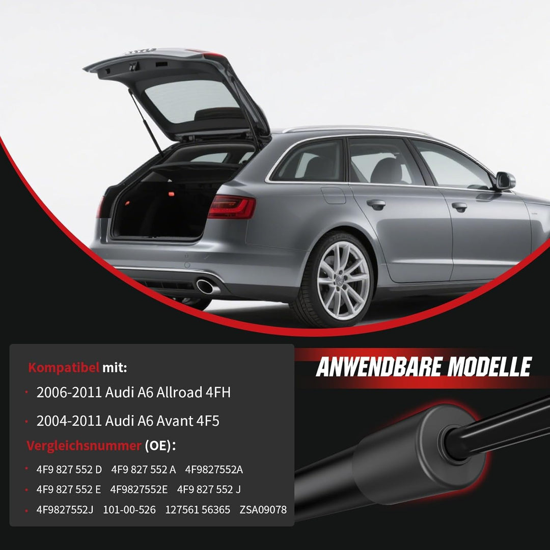 Gasfeder Heckklappe kompatibel mit Audi A6 Avant (2004–2011) & A6 Allroad (2006–2011), OTUAYAUTO 2 S