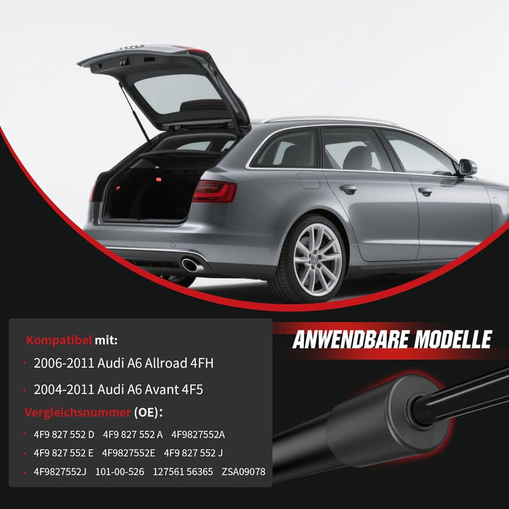 Gasfeder Heckklappe kompatibel mit Audi A6 Avant (2004–2011) & A6 Allroad (2006–2011), OTUAYAUTO 2 S