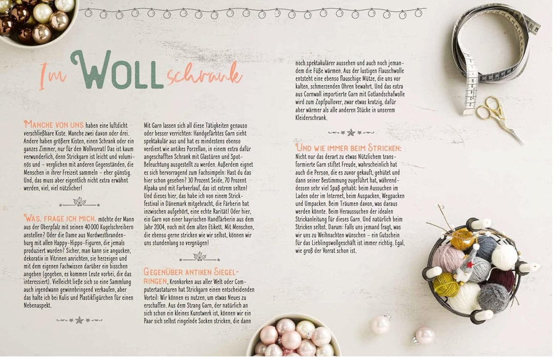 Adventskalender Stricken und Schmökern: Mit 18 Lesepausen und 6 kleinen Strickideen, Gebundenes Buch