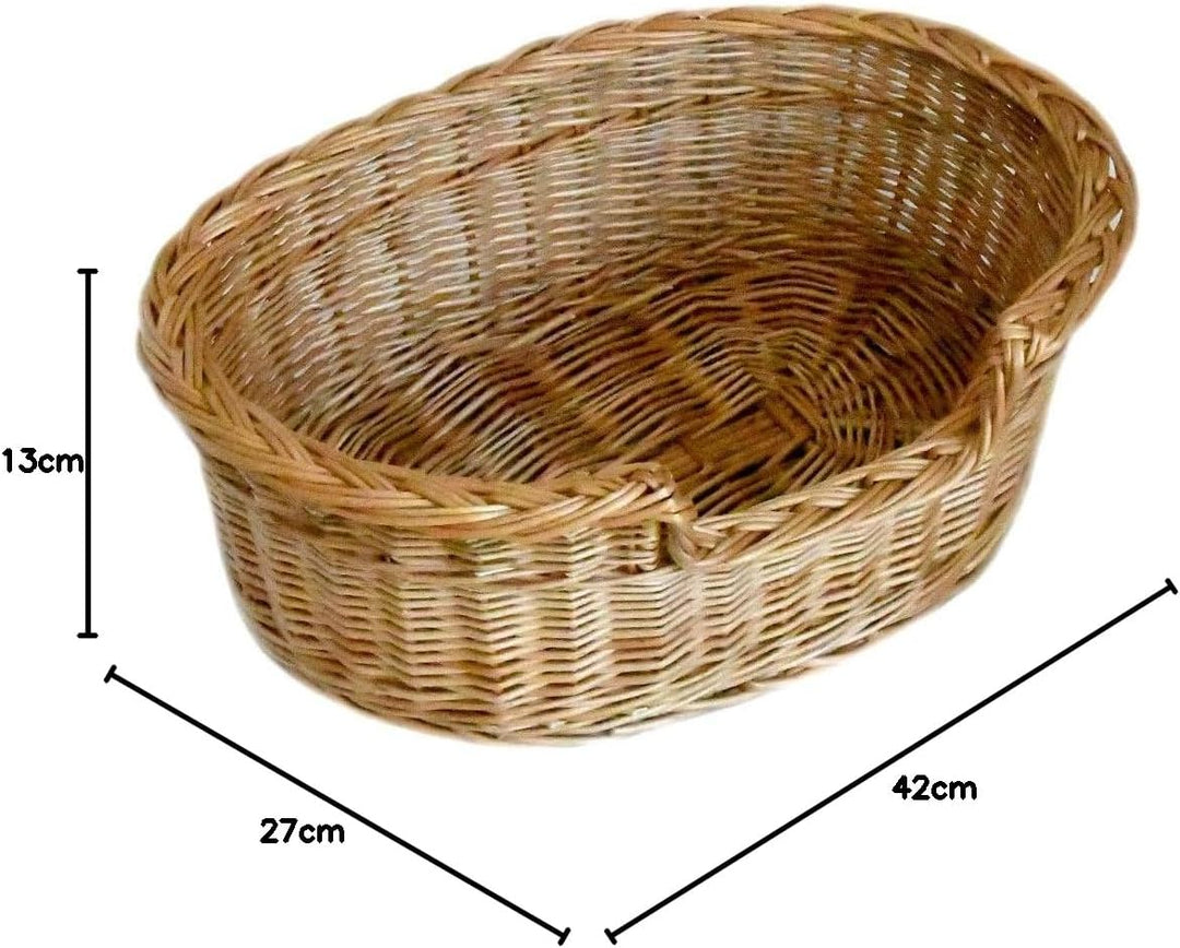 Katzenliege, Hundeliege, Katzenbett, Hundebett Haustier Sofa Liege Bett aus Weide K5-100-1 (BTH 42cm