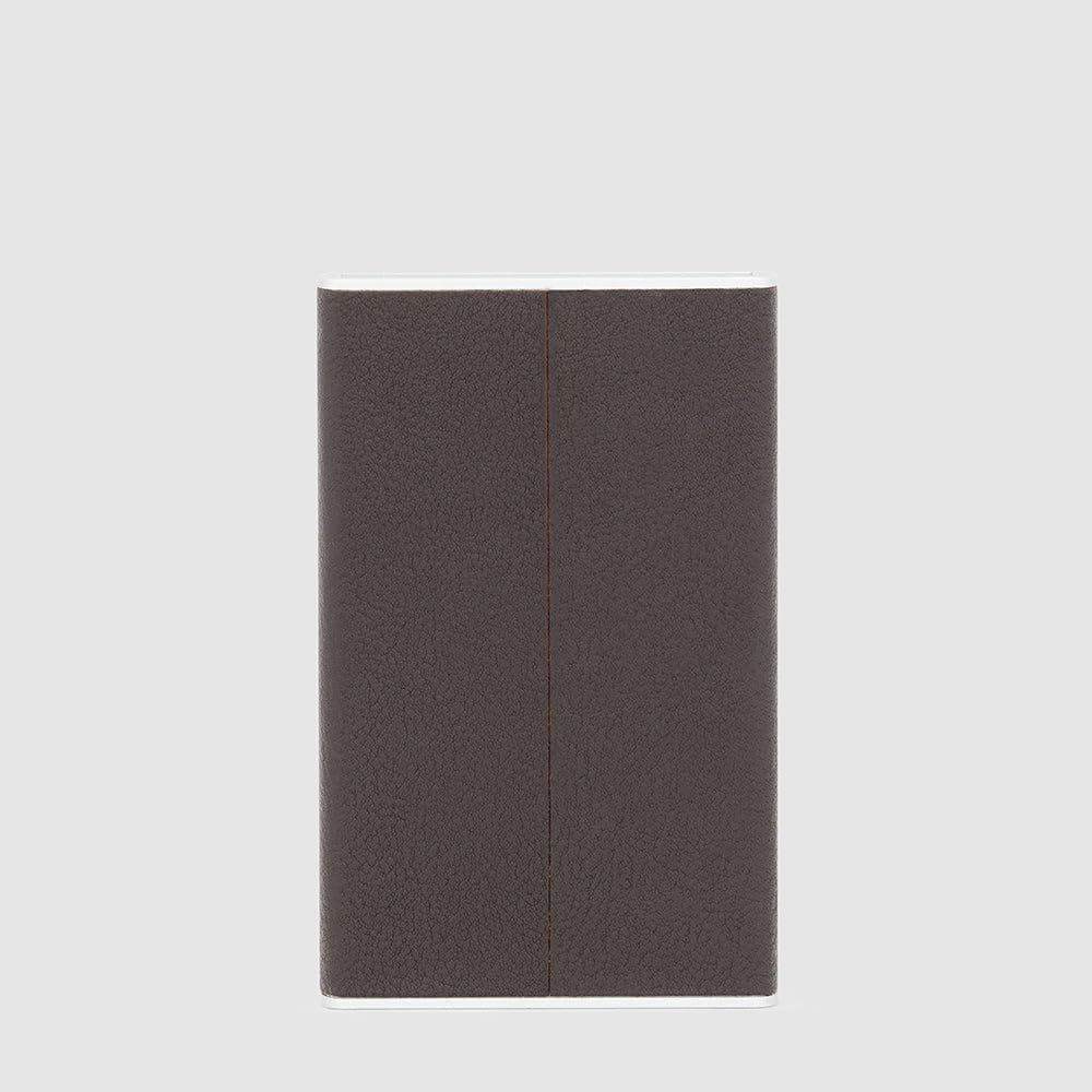 Piquadro Black Square Kreditkartenetui RFID Leder 6 cm Testa Di Moro, Testa Di Moro