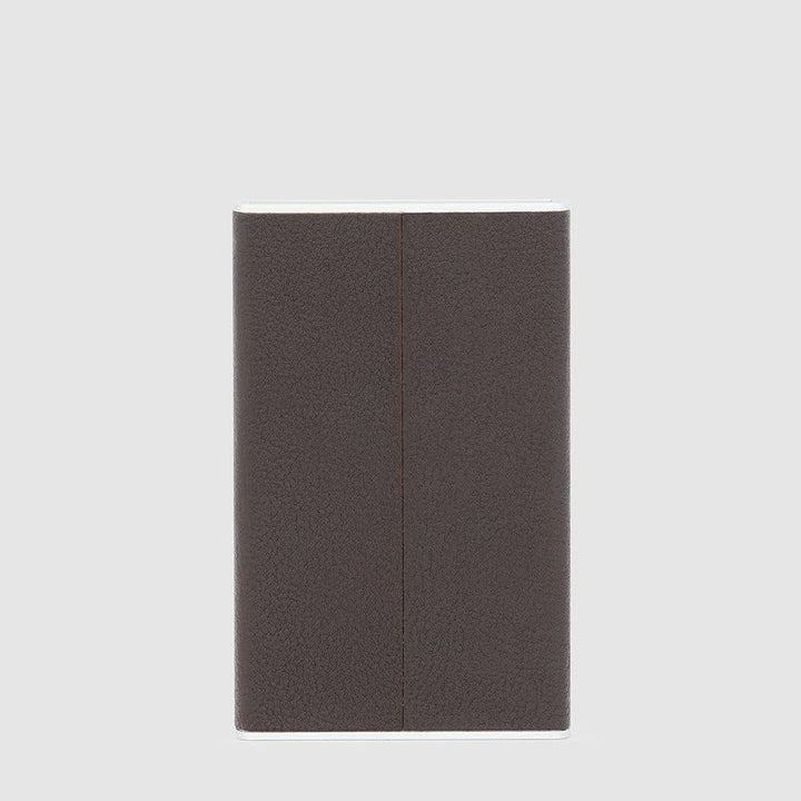 Piquadro Black Square Kreditkartenetui RFID Leder 6 cm Testa Di Moro, Testa Di Moro