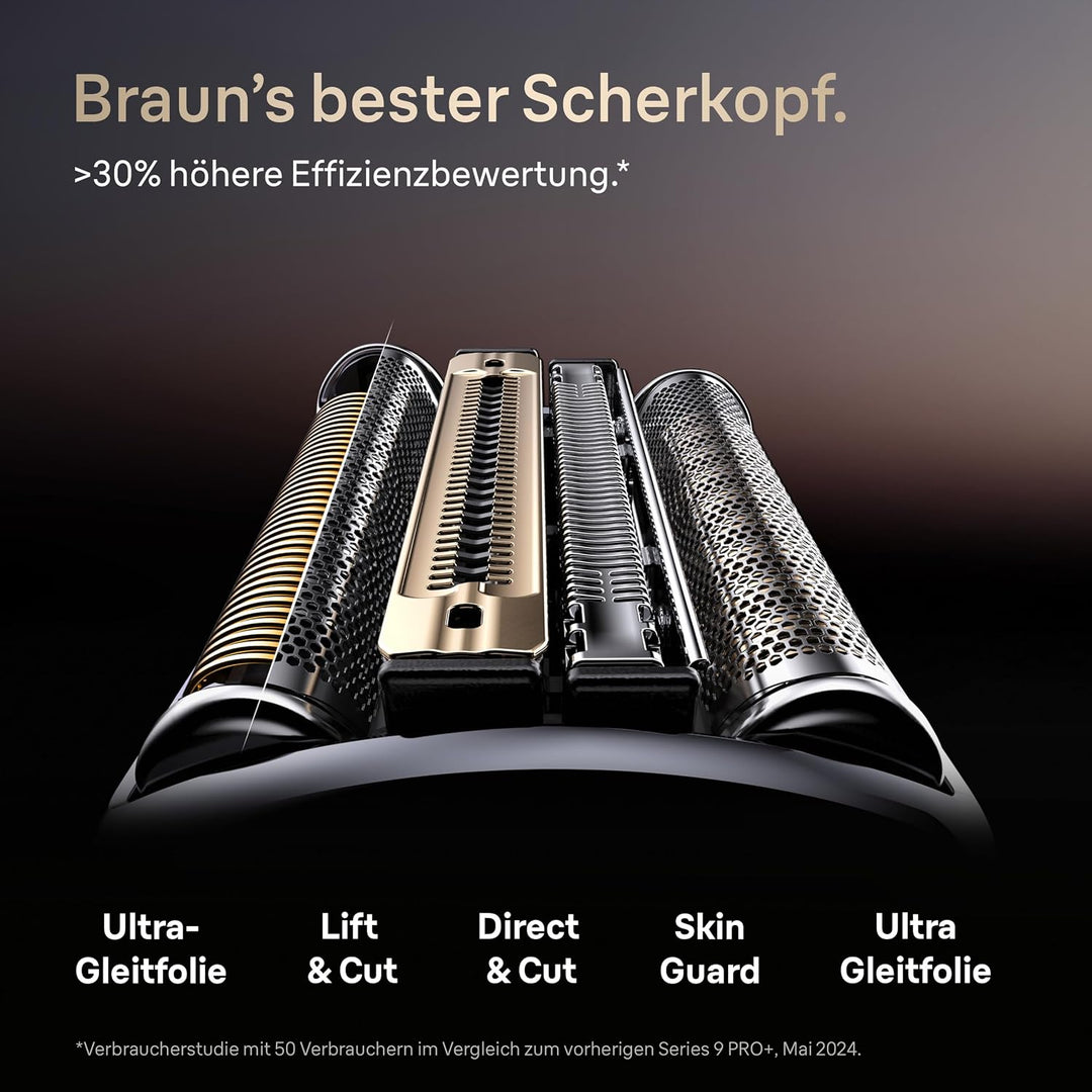 Braun NEVO Elektrorasierer Scherkopf, Silber | Original Ersatzscherkopf, Hol dir 100 Prozent Leistun