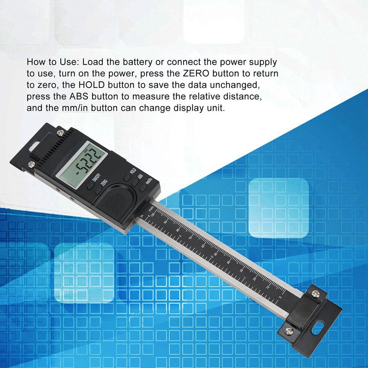 100 MM Vertikale LCD-Digitalanzeige Linearskala, Lineal aus Aluminiumlegierung mit Hoher Genauigkeit