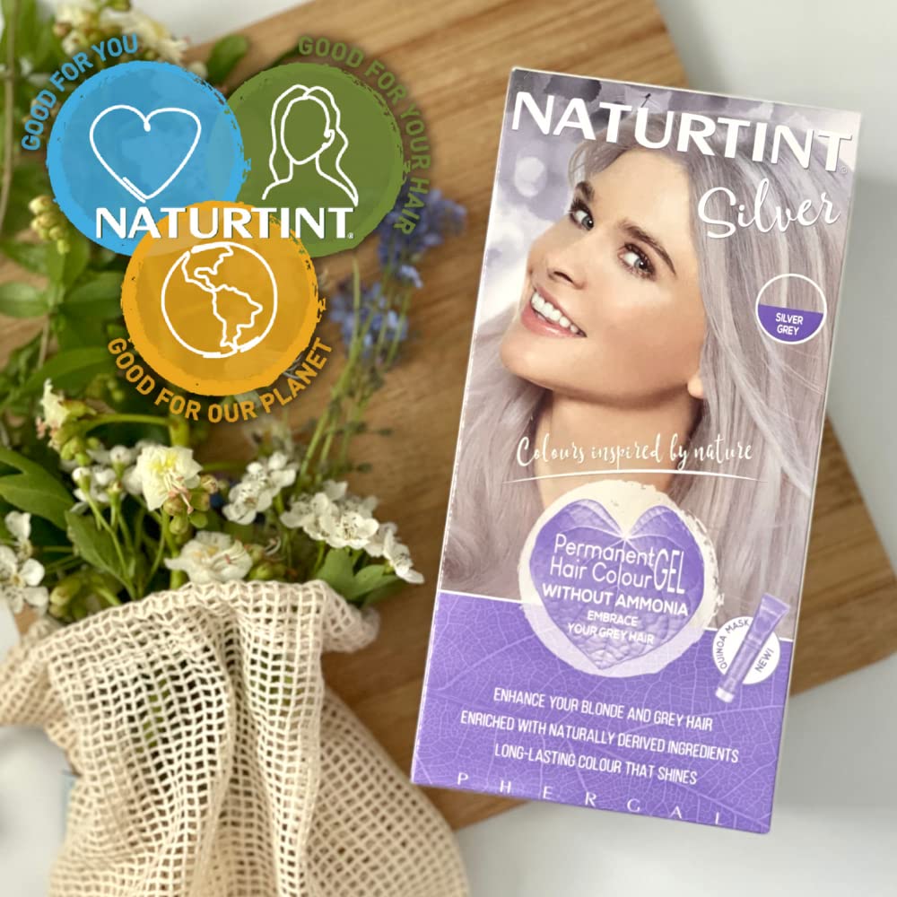 Naturtint Haarfarbe, permanent, Silber silbergrau 50 ml (1er Pack), silbergrau 50 ml (1er Pack)