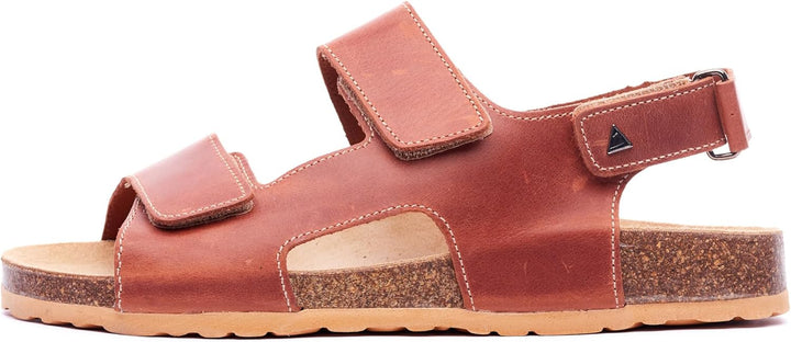 Nordan Bequeme Herren Sandalen aus echtem Leder. Sandalen Herren mit anatomisch geformtem Fussbett 4